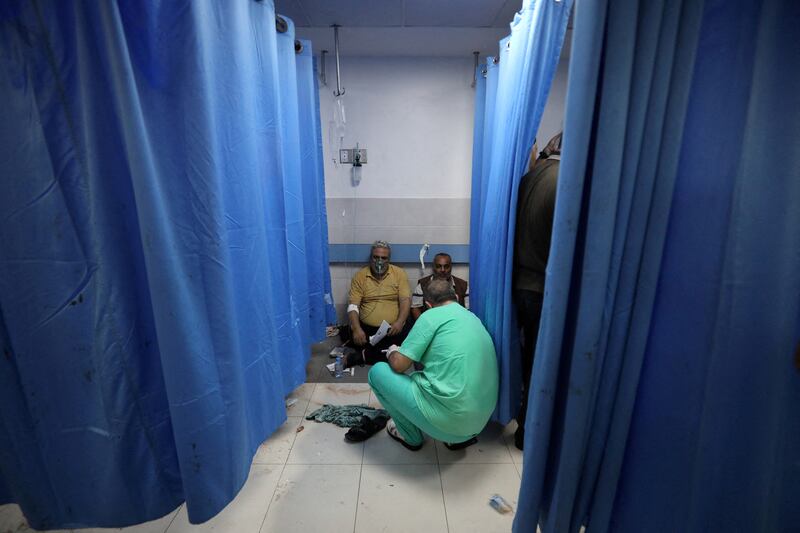 Al Shifa Hospital was already overwhelmed with wounded from other strikes. Reuters