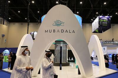 Mubadala's stand at the Global Manufacturing & Industrialisation Summit 2021 that was held in Dubai. The National