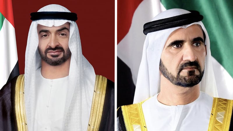 President Sheikh Mohamed and Sheikh Mohammed bin Rashid, Vice President and Ruler of Dubai, both sent messages of congratulations. Photo: Wam