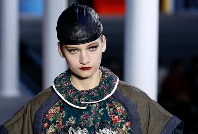 PARIS, FRANCE - MARCH 05: A model walks the runway during the Louis Vuitton show as part of the Paris Fashion Week Womenswear Fall/Winter 2019/2020 on March 05, 2019 in Paris, France. (Photo by Thierry Chesnot/Getty Images)