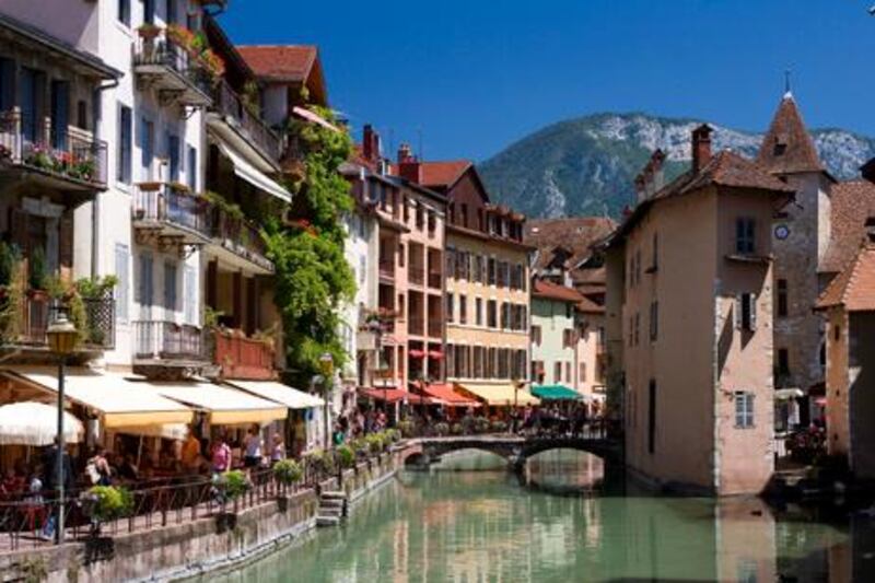 France, Haute Savoie, Annecy, Quai de l' Ile and Thiou river (Hemis.fr / Getty Images)