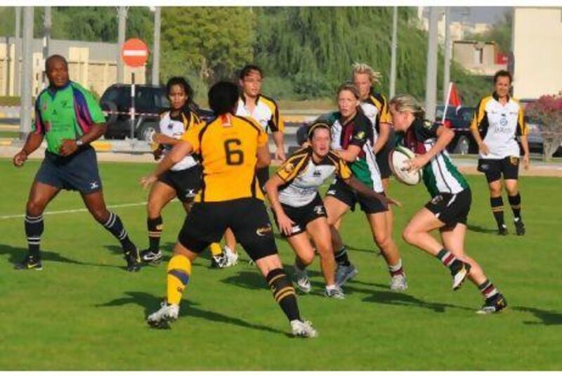Abu Dhabi Harlequins' women's team face powerful Toa Dubai today. Courtesy of Women's Harlequins Rugby