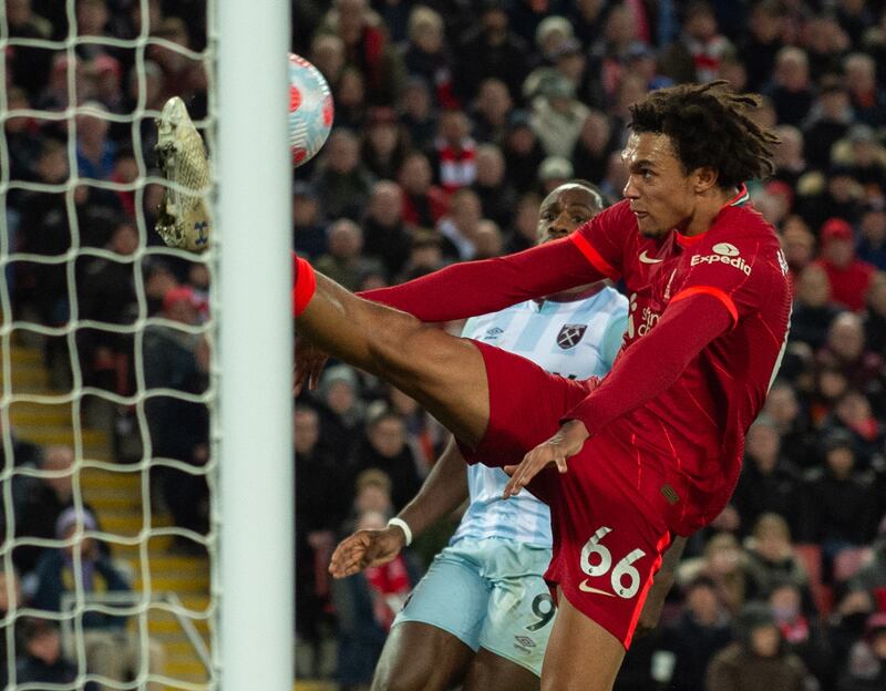 Trent Alexander-Arnold - 7. The 23-year-old set up the winner and cleared off the line at the other end. His distribution was threatening throughout. EPA