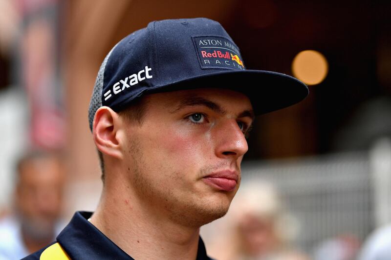 MONTE-CARLO, MONACO - MAY 27:  Max Verstappen of Netherlands and Red Bull Racing talks to the media in the Paddock before the Monaco Formula One Grand Prix at Circuit de Monaco on May 27, 2018 in Monte-Carlo, Monaco.  (Photo by Dan Mullan/Getty Images)