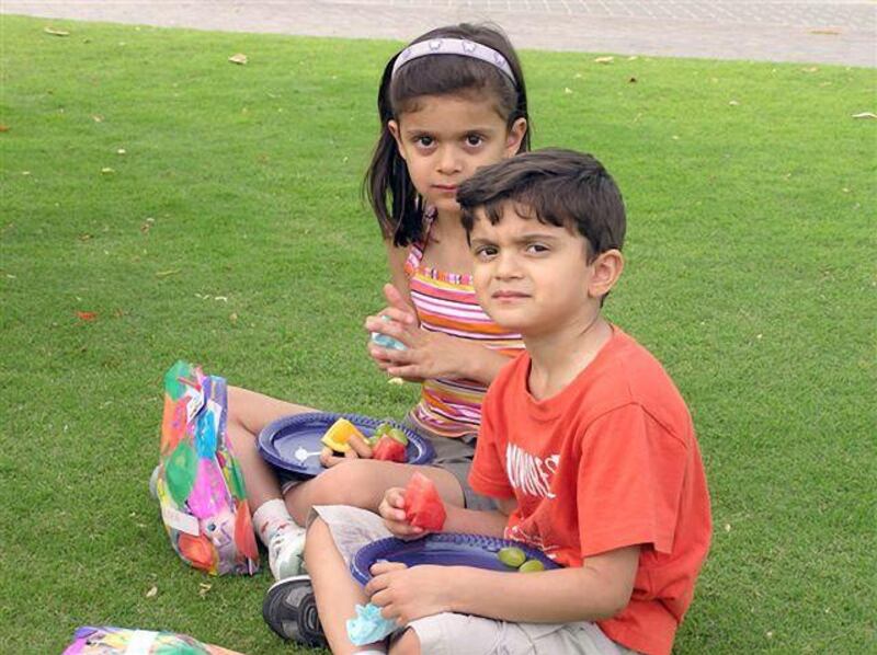 Nathan D'Souza, five, and his sister Chelsea, seven, died of suspected food poisoning in Dubai last June.