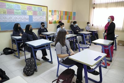 In Sharjah, schools can open for five hours a day during Ramadan, with up to four hours of lessons. Pawan Singh / The National