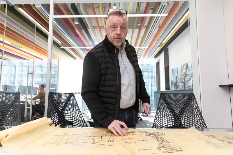 Philip Gillard, 52, is managing director of global architecture firm Arquitectonica, headquartered in Dubai.  All photos: Antonie Robertson / The National