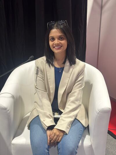 Navya Rajiv, an international business management and marketing graduate at Heriot-Watt University Dubai, is excited to volunteer during the Cop28 conference. Photo: Heriot-Watt University Dubai