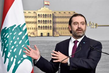 Prime Minister Saad Hariri has not convened Lebanon's cabinet since a deadly shootout involving Druze parties on June 30, 2019. EPA