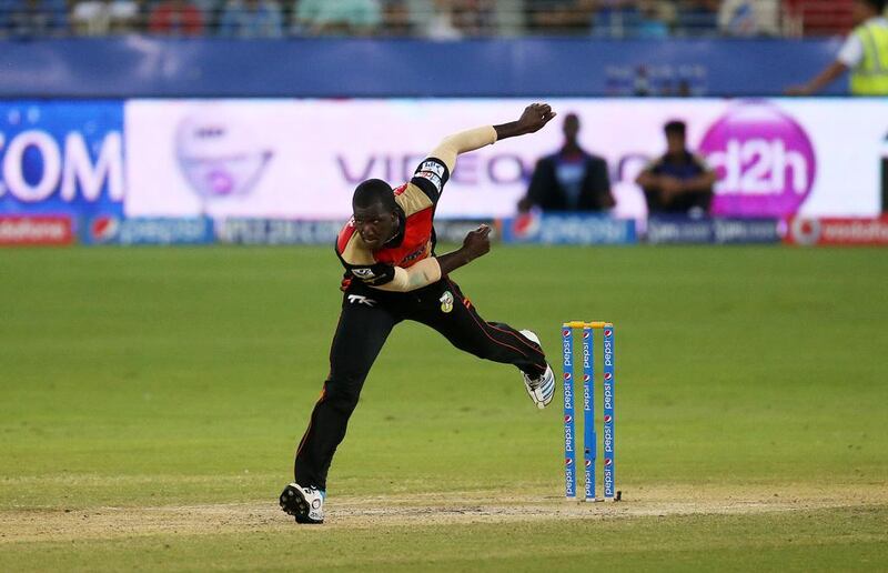 Darren Sammy scored 54 runs for Sunrisers in their final five IPL games. Pawan Singh / The National