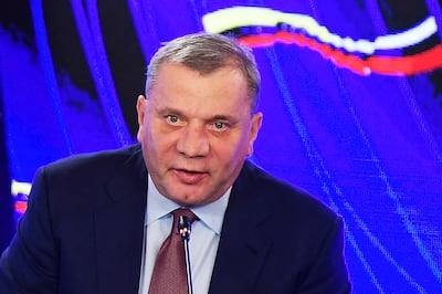 Yuri Borisov served as Russian deputy minister of defence, overseeing the weapons industry from 2012 to 2018
AP 