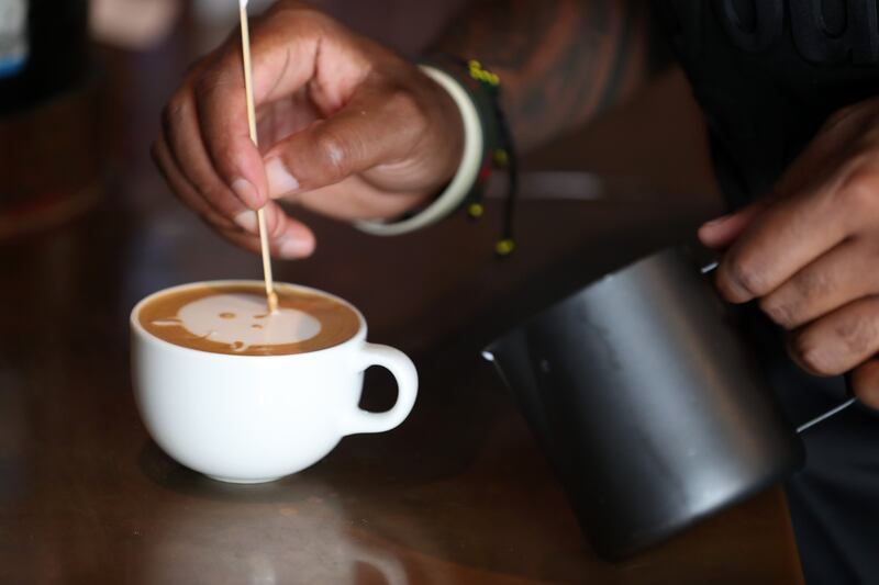 Find outstanding latte art at Nightjar Coffee. Chris Whiteoak / The National