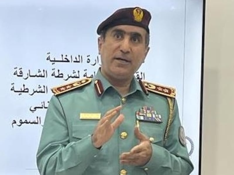 Col Adil Al Mazmi, deputy director of Sharjah Police’s Forensic Lab. Photo: Salam Al Amir