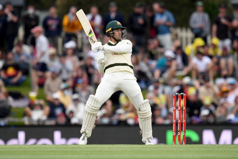 Australia's Alex Carey top scored for Australia in their second innings with 49. PA