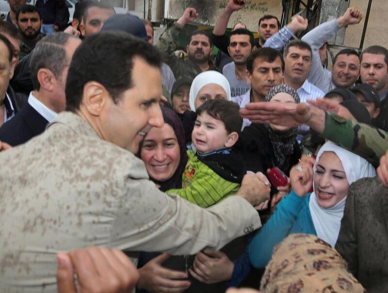 Syrian president Bashar Assad relies on powerful allies to cling to power. EPA