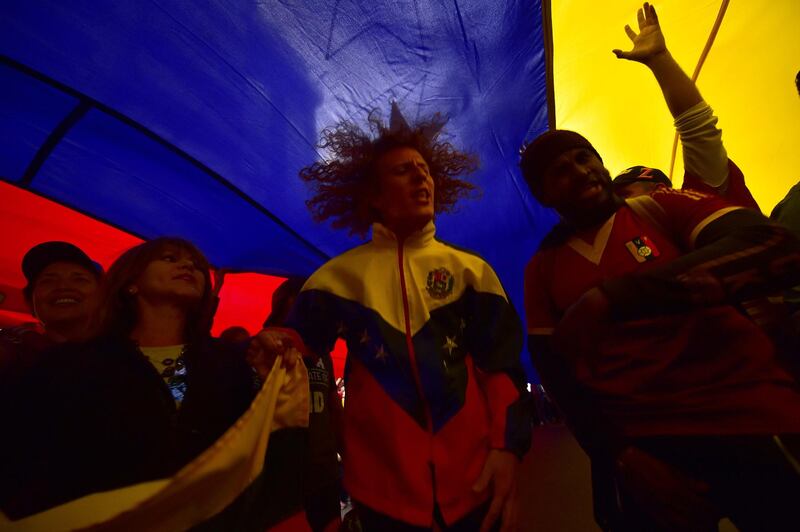 Venezuelans opposed to President Nicolas Maduro hold a demonstration in Mexico City. AFP