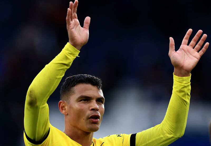 Centre-back: Thiago Silva (Chelsea) – A masterclass from the veteran, who belied his 37 years to snuff out Leicester in a coolly assured display for the league leaders. AP