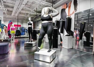 Nike's London flagship store unveiled plus-size and para-sport mannequins earlier this month. Courtesy Nike