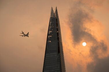 At 310 metres in height, The Shard is Western Europe’s tallest building. Dominic Lipinski / PA via AP