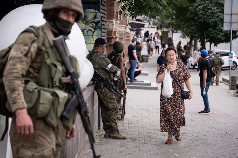 Life in Rostov-on-Don appears to go on after Wagner forces arrived in their city. AFP
