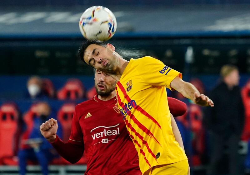 Sergio Busquets - 6, Some of Busquets’ play was very loose, as a couple of passes were misplaced while he wanted too much time in the first minute. With this said, his in-game intelligence came through in large periods. Reuters