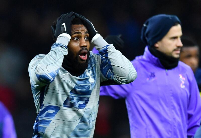 Soccer Football - Premier League - Tottenham Hotspur v Liverpool - Tottenham Hotspur Stadium, London, Britain - January 11, 2020  Tottenham Hotspur's Danny Rose during the warm up before the match  REUTERS/Dylan Martinez  EDITORIAL USE ONLY. No use with unauthorized audio, video, data, fixture lists, club/league logos or "live" services. Online in-match use limited to 75 images, no video emulation. No use in betting, games or single club/league/player publications.  Please contact your account representative for further details.