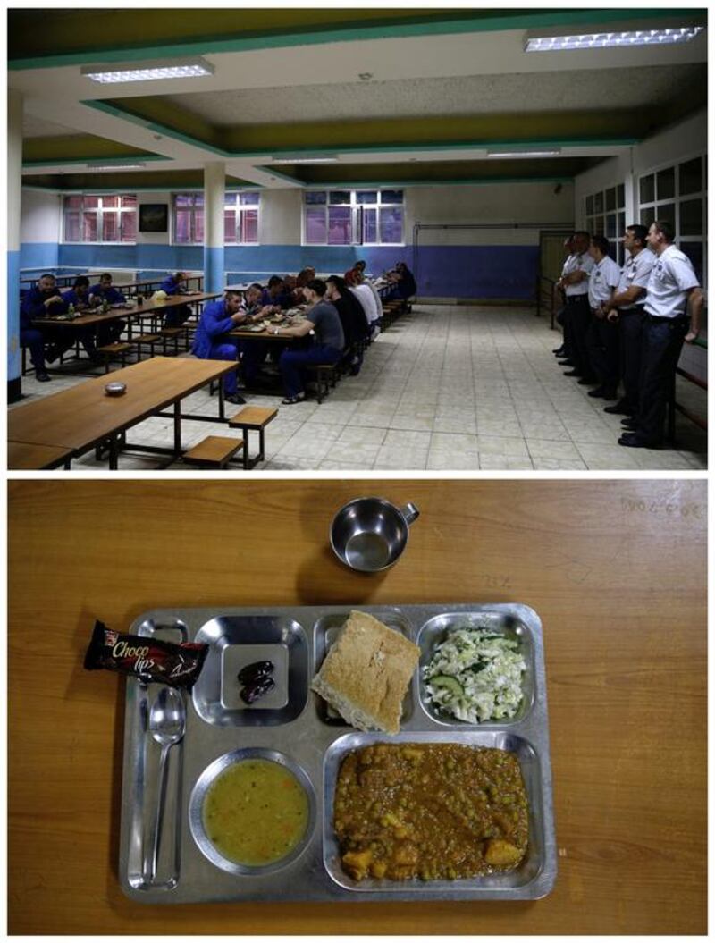 Inmates breaking fast together inside the country’s biggest prison in Zenica, Bosnia and Herzegovina on June 20, 2016. Photo by Dado Ruvic