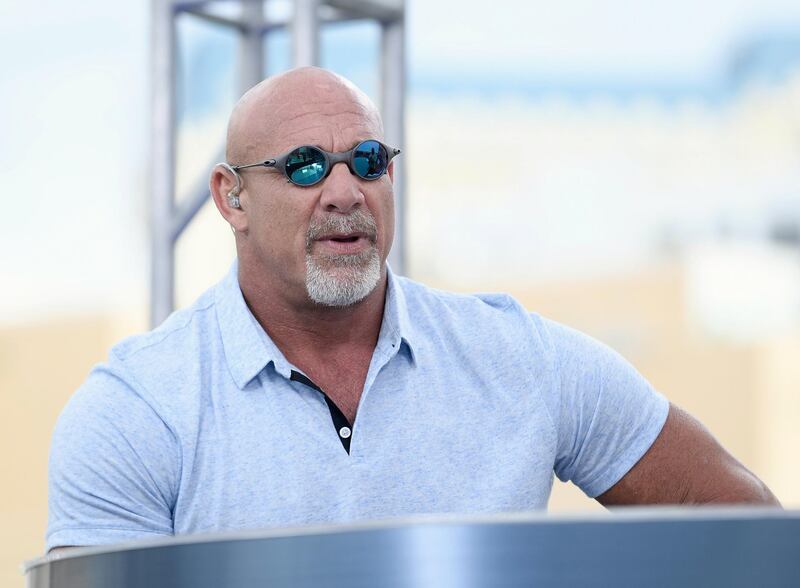 LAS VEGAS, NV - JULY 08:  Bill Goldberg speaks at the roundtable panel during HISTORY's Live Event 'Evel Live' at Omnia Nightclub at Caesars Palace on July 8, 2018 in Las Vegas, Nevada.  (Photo by Bryan Steffy/Getty Images for HISTORY)