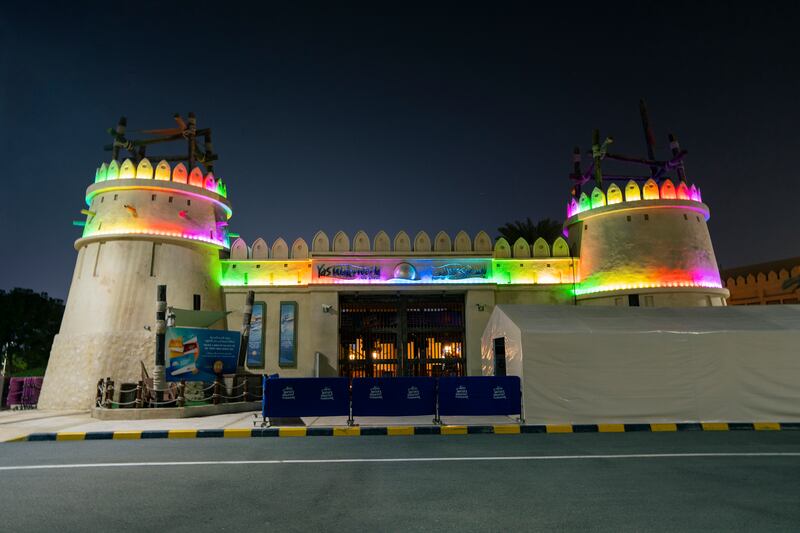Yas Waterworld lights up for Holi, the festival of colours.