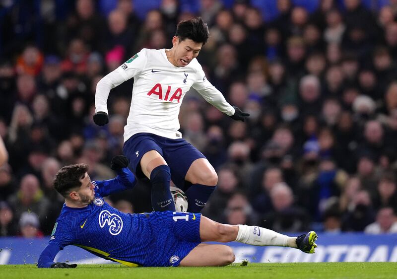 Son Heung-min - 5, Never got a real chance and will have been frustrated when his corner flashed through the box. Will be left wondering what could have been if Azpilicueta hadn’t got ahead of him to clear. PA