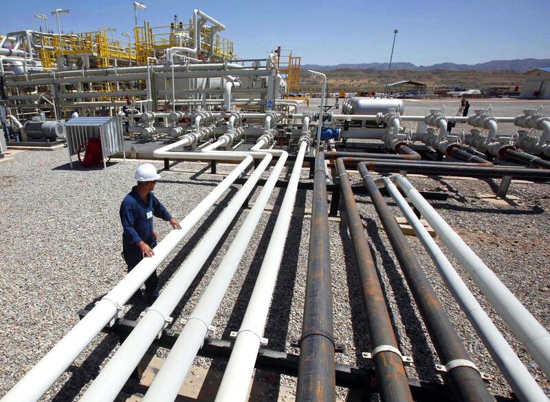 An oil field in Tawke of the Kurdish region in northern Iraq. Hadi Mizban / AP Photo