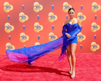 Vanessa Hudgens attends the 2022 MTV Movie & TV Awards on June 5. AFP