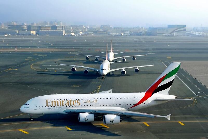 Emirates has the largest fleet of A380 superjumbos in the world, currently operating 95 and with another 47 on order. Courtesy Emirates