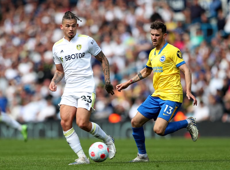 Kalvin Phillips, 7 - Probably the calmest head in a white shirt. Showed his defensive class when he closed down Mac Allister’s effort and went close at the other end when he fired wide from distance. A couple of Hollywood passes, but one or two horror passes too. Reuters
