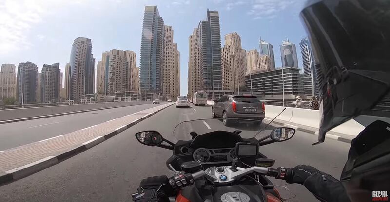 RJ was spotted riding on the streets of Dubai in 2018. credit: Royal Jordanian