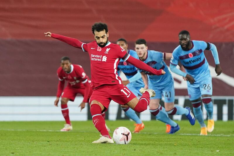 =1) Mohamed Salah (Liverpool) 8 goals in 8 games. Reuters