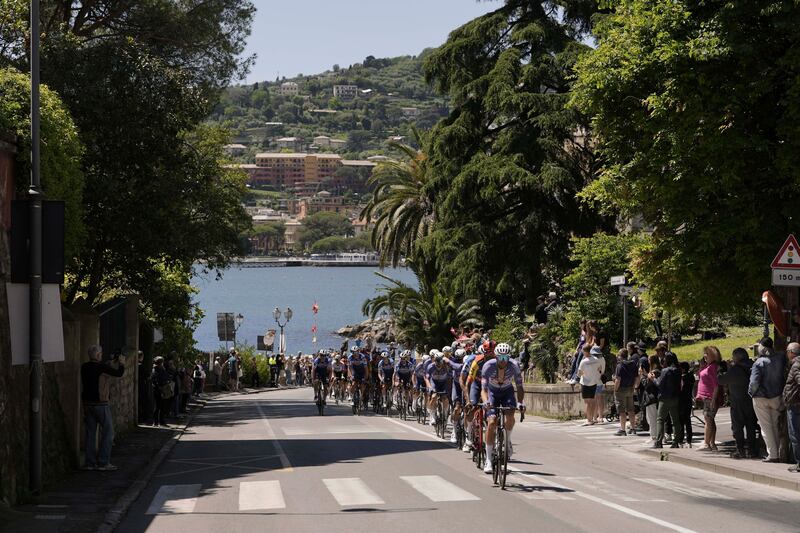 The peloton during Stage 5 of the of the Giro d'Italia. AP