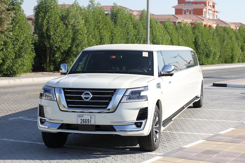 No, your eyes do not deceive you. It's a Nissan Patrol – but even bigger. All photos courtesy Dubai Exotic Limo