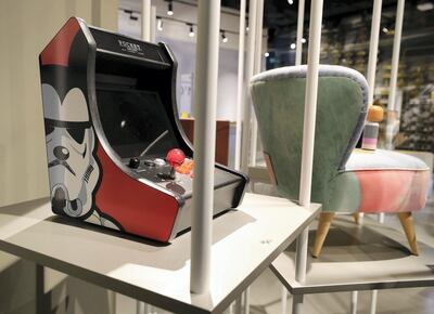 Dubai, United Arab Emirates - Reporter: N/A. Lifestyle. Shopping. A retro arcade game. The opening of THAT, a new concept store in Mall of the Emirates. Dubai. Monday, January 18th, 2021. Chris Whiteoak / The National