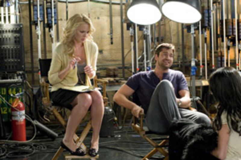Katherine Heigl stars as a TV producer and Gerard Butler her unofficial life coach in the romantic comedy The Ugly Truth.