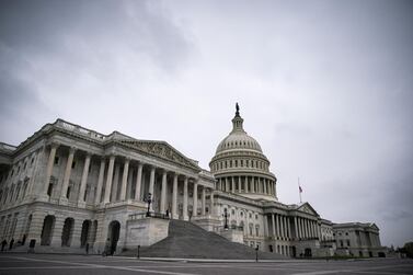 The U.S. Capitol in Washington, D.C., U.S., on Tuesday, April 13, 2021. Congress returned this week after a two week recess as House and Senate Democratic leaders begin a push to enact President Biden's long-term economic strategy built around massive infrastructure and manufacturing investments. Photographer: Al Drago/Bloomberg