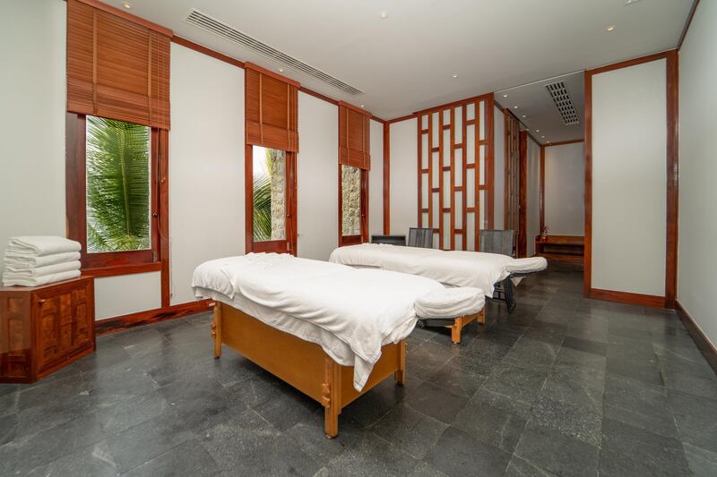 The in-house spa connected to the master bedroom. Courtesy Concierge Auctions