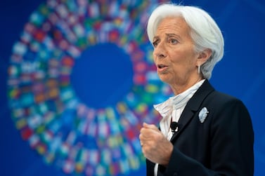 International Monetary Fund chief Christine Lagarde said she would step down from the global lender after being nominated to lead the European Central Bank. "I am honored to have been nominated for the @ECB Presidency," she said on Twitter. AFP