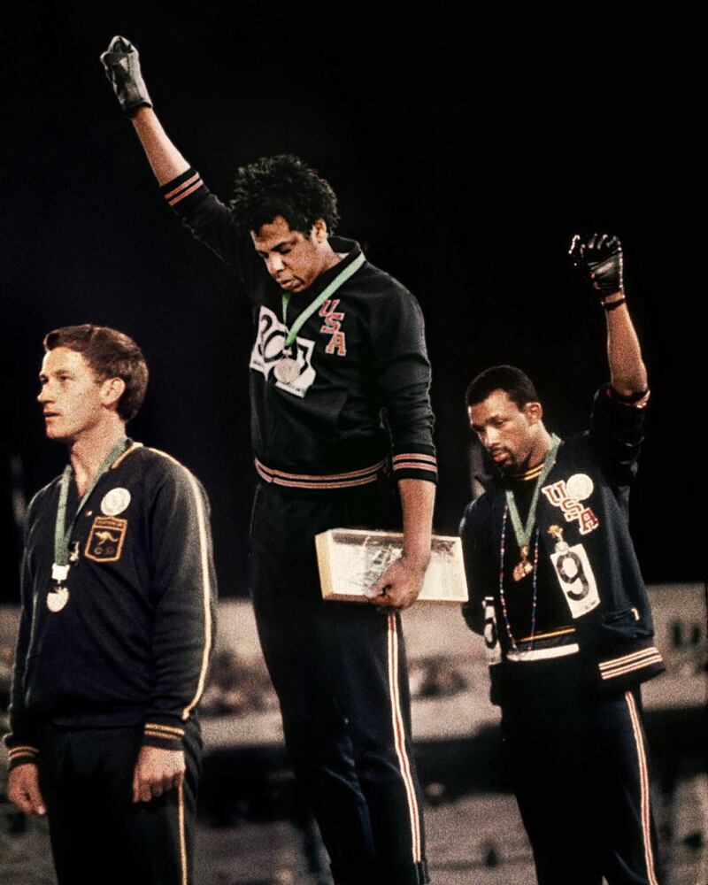 Jay-Z as Tommie Smith, an American athlete who won a gold medal at the 1968 Olympics in Mexico City. Instagram 