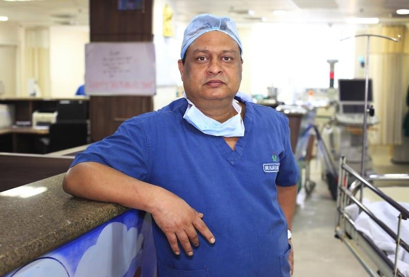 Dr Vijay Agarwal carried out the first successful paediatric heart transplant in Mumbai on January 3, 2016, operating on Sweden D’Souza, his 16-year-old patient who suffered from a chronic heart muscle disease called cardiomyopathy, at the Fortis Hospital in Mumbai. Subhash Sharma for The National