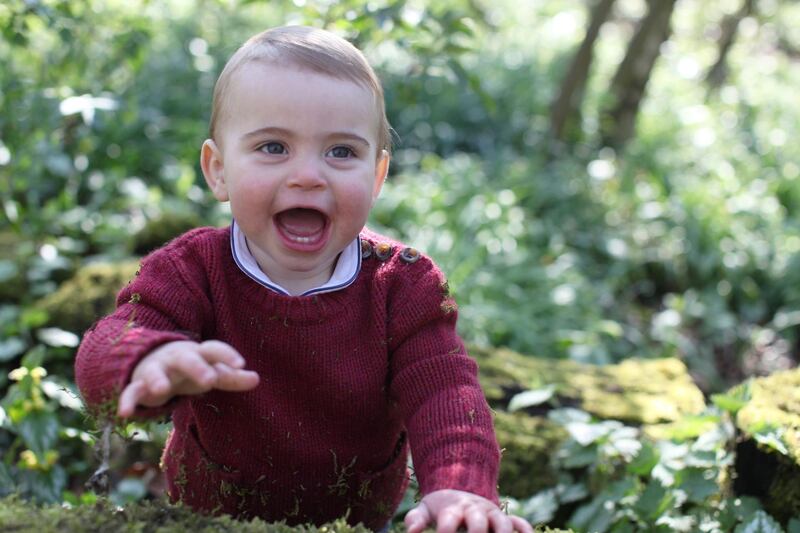 A handout photo of Britain's Prince Louis taken by his mother Catherine, Duchess of Cambridge. Courtesy the Duchess of Cambridge