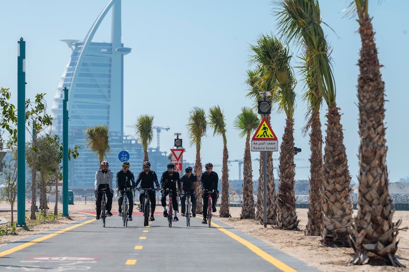 Once fully complete, it will connect the existing Jumeirah Street cycle track – parallel to the canal – with the cycle track alongside Dubai Internet City.