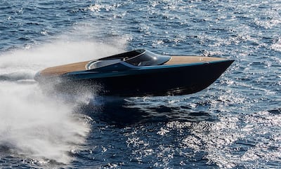 The Aston Martin AM37 powerboat was launched last year. Courtesy Aston Martin