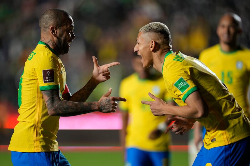 Tuesday, March 29, 2022. Bolivia 0 Brazil 4 (Paqueta 24', Richarlison 45', 90'+1', Guimaraes 66'): A superb performance from Brazil meant Tite's team reached 45 points, a new World Cup qualifying record. "Yes, [the team exceeded] any expectations I could have on the performance, in both qualitative and quantitative terms," Tite said. AP