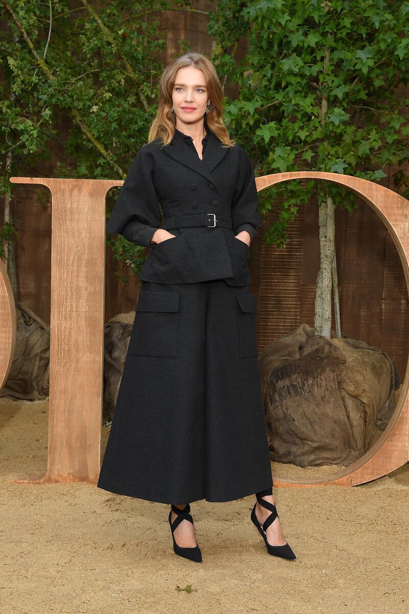 Natalia Vodianova attends the Christian Dior Womenswear show as part of Paris Fashion Week on September 24, 2019. Getty Images